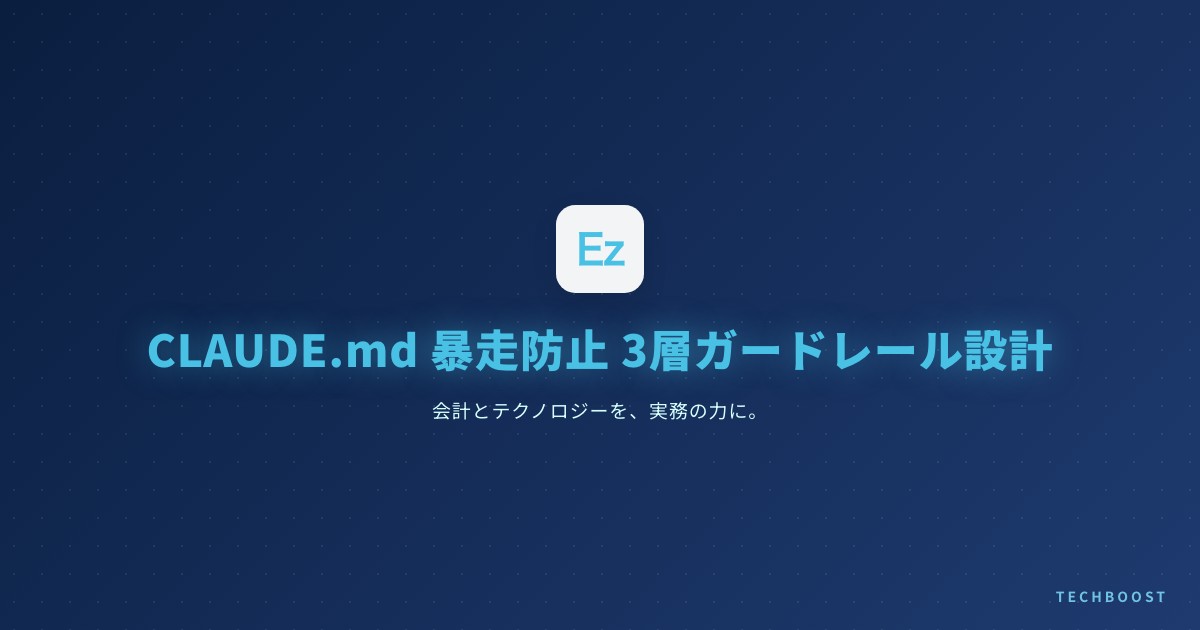 本番運用 CLAUDE.md を全公開：Claude Code を暴走させない 3 層ガードレール設計 2026 年 5 月末版